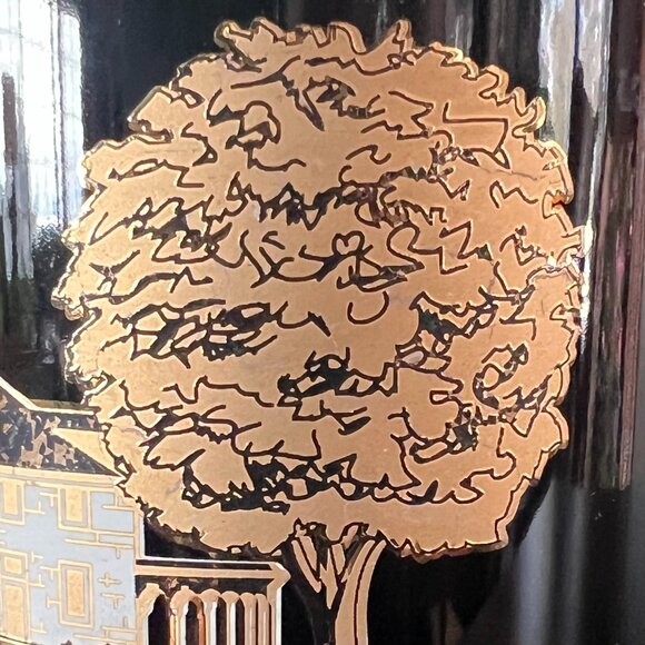 Vintage Mount Vernon George Washington Estate Mug in Black & Metallic Gold - Picture 7 of 9